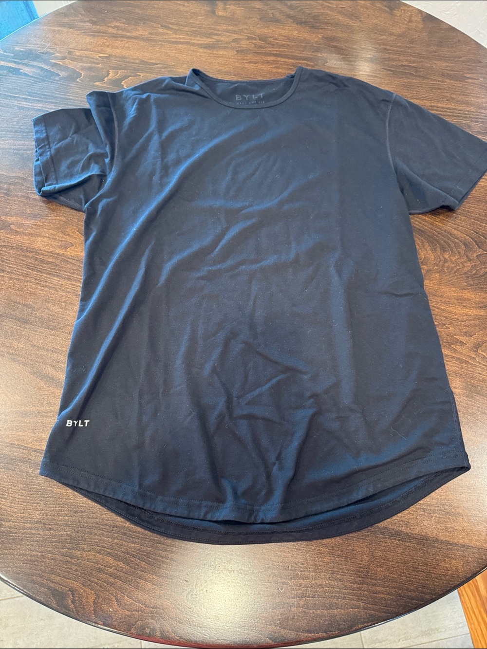 BYLT Basics Black Short-Sleeve Crew T-Shirt